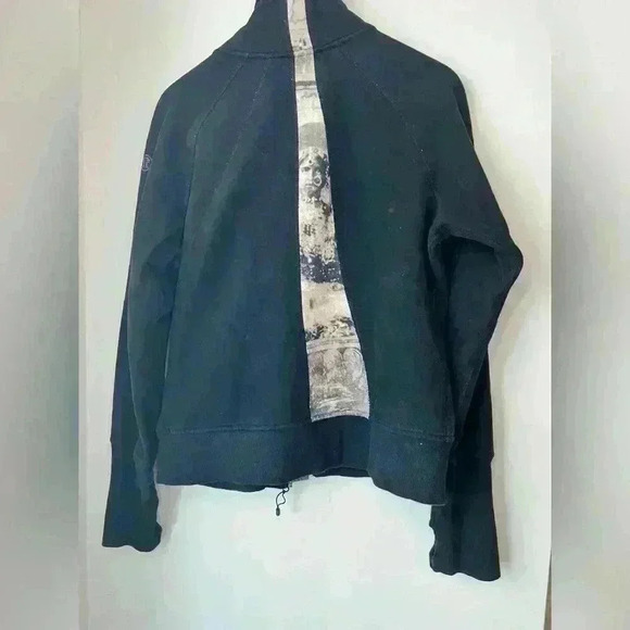 Vintage Lululemon Womens Black Abstract India Scuba Hoodie Summer Casual 10 - Picture 4 of 15